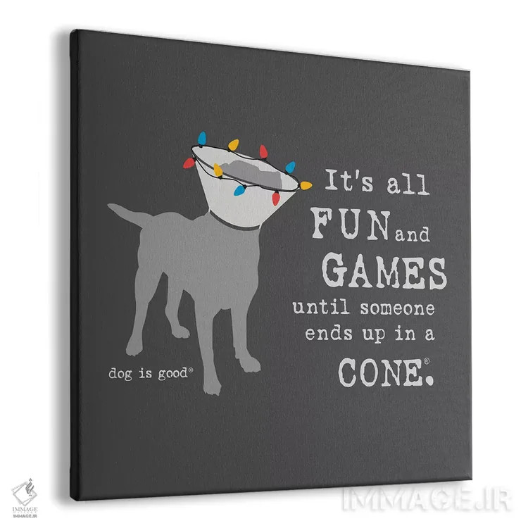 تابلو تفریح و بازی در تعطیلات اثر داگ ایز گود اند کت ایز گود (برند طراحی) - نمای پرسپکتیو محصول