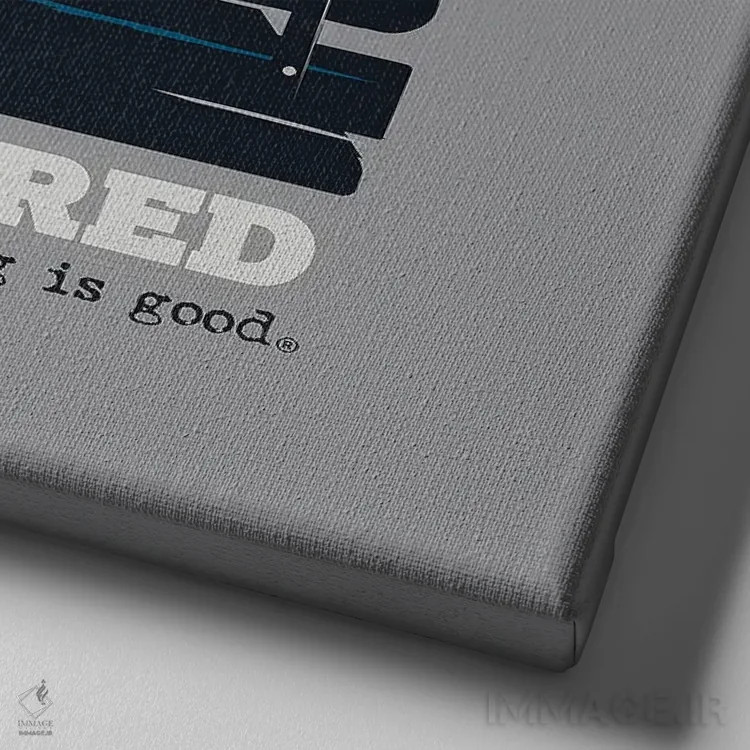 تابلو مکالمه لازم نیست (نیمکت) اثر داگ ایز گود اند کت ایز گود (برند طراحی) - نمای نزدیک بافت بوم