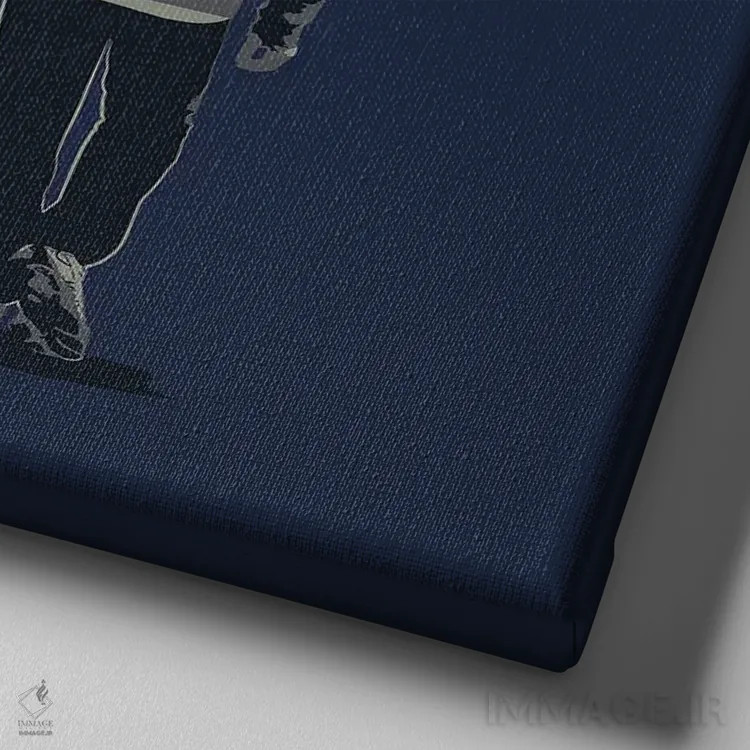 تابلو مکالمه لازم نیست (پیادهروی) اثر داگ ایز گود اند کت ایز گود (برند طراحی) - نمای نزدیک بافت بوم