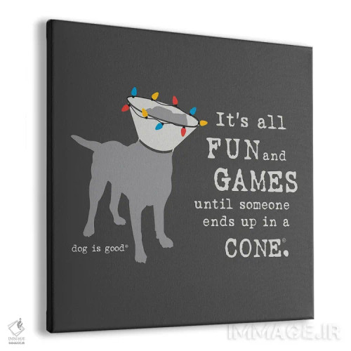 تابلو تفریح و بازی در تعطیلات اثر داگ ایز گود اند کت ایز گود (برند طراحی) - نمای پرسپکتیو محصول