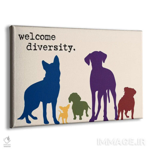 تابلو تنوع اثر داگ ایز گود اند کت ایز گود (برند طراحی) - نمای پرسپکتیو محصول