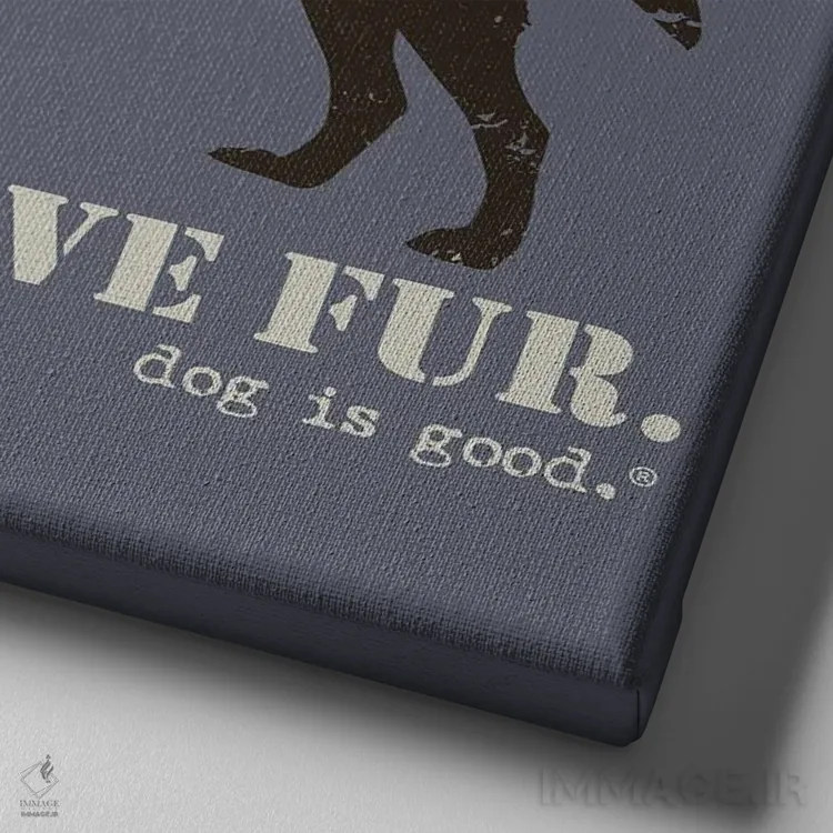 تابلو برخی قهرمانها لباس فرم نظامی میپوشند اثر داگ ایز گود اند کت ایز گود (برند طراحی) - نمای نزدیک بافت بوم