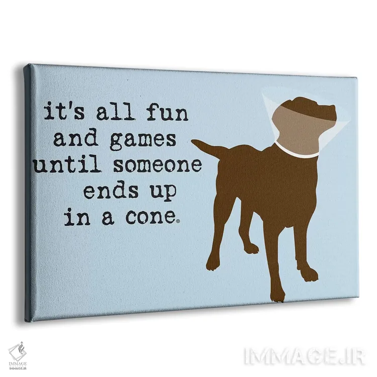 تابلو تفریح و بازی اثر داگ ایز گود اند کت ایز گود (برند طراحی) - نمای پرسپکتیو محصول