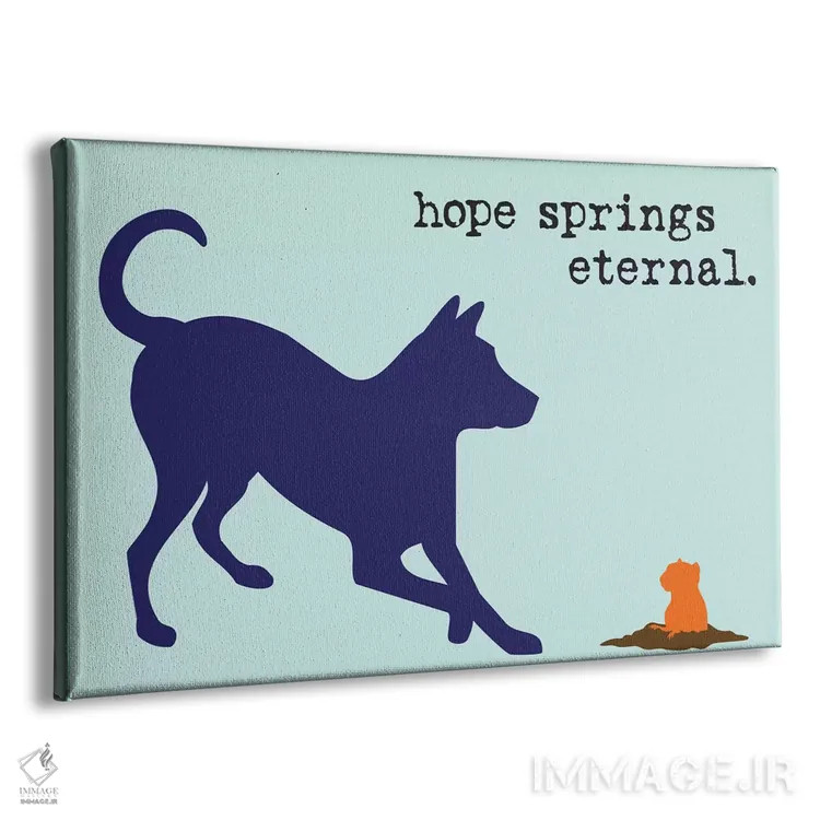 تابلو جوانههای امید اثر داگ ایز گود اند کت ایز گود (برند طراحی) - نمای پرسپکتیو محصول