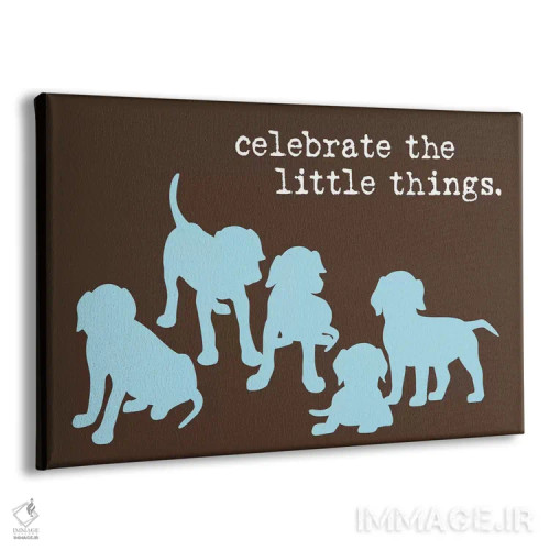 تابلو چیزهای کوچک اثر داگ ایز گود اند کت ایز گود (برند طراحی) - نمای پرسپکتیو محصول