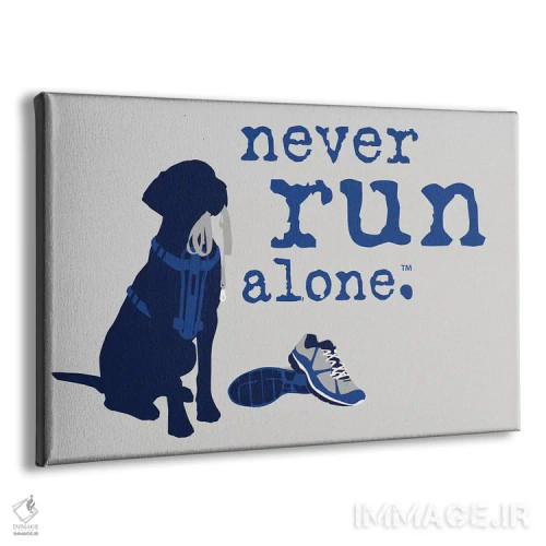 تابلو هرگز تنها ندو اثر داگ ایز گود اند کت ایز گود (برند طراحی) - نمای پرسپکتیو محصول