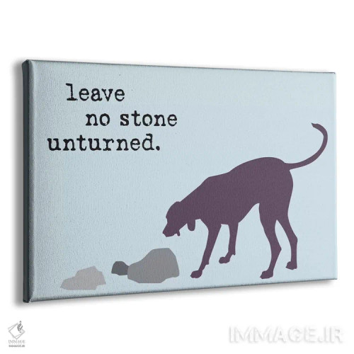 تابلو هیچ سنگی اثر داگ ایز گود اند کت ایز گود (برند طراحی) - نمای پرسپکتیو محصول