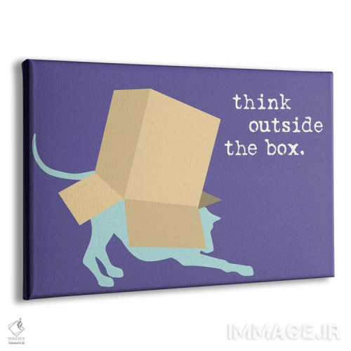 تابلو خارج از چارچوب اثر داگ ایز گود اند کت ایز گود (برند طراحی) - نمای پرسپکتیو محصول