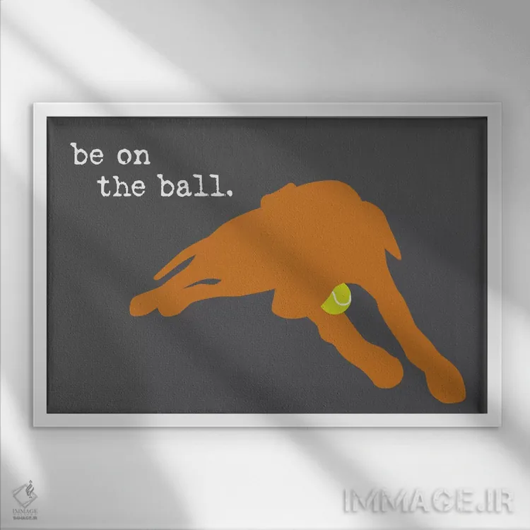 تابلو در اوج آمادگی اثر داگ ایز گود اند کت ایز گود (برند طراحی) - نمای قابدار سفید