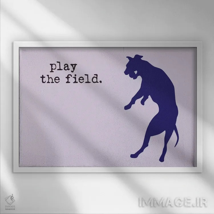 تابلو همه گزینهها را امتحان کن اثر داگ ایز گود اند کت ایز گود (برند طراحی) - نمای قابدار سفید