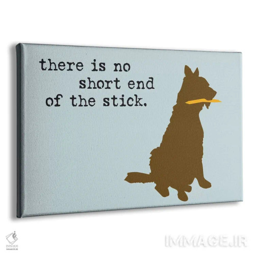 تابلو سر بینصیب ماجرا اثر داگ ایز گود اند کت ایز گود (برند طراحی) - نمای پرسپکتیو محصول