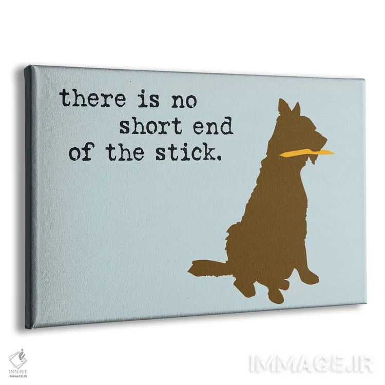 تابلو سر بینصیب ماجرا اثر داگ ایز گود اند کت ایز گود (برند طراحی) - نمای پرسپکتیو محصول