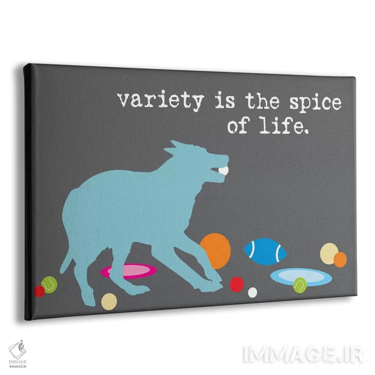 تابلو ادویه زندگی اثر داگ ایز گود اند کت ایز گود (برند طراحی) - نمای پرسپکتیو محصول