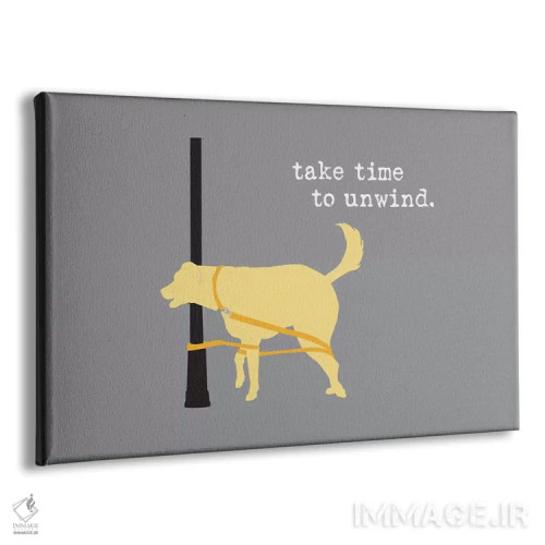 تابلو آرام بگیر اثر داگ ایز گود اند کت ایز گود (برند طراحی) - نمای پرسپکتیو محصول