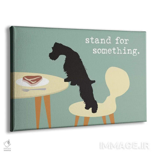 تابلو برای چیزی ایستادگی کن اثر داگ ایز گود اند کت ایز گود (برند طراحی) - نمای پرسپکتیو محصول