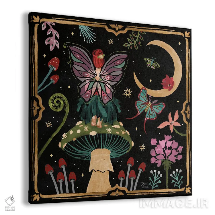 تابلو باغ شگفتیها II (تاریک) اثر باورا جون - نمای پرسپکتیو محصول