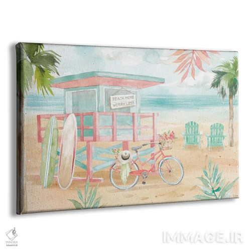 تابلو وقت موجسواری I اثر باورا جون - نمای پرسپکتیو محصول