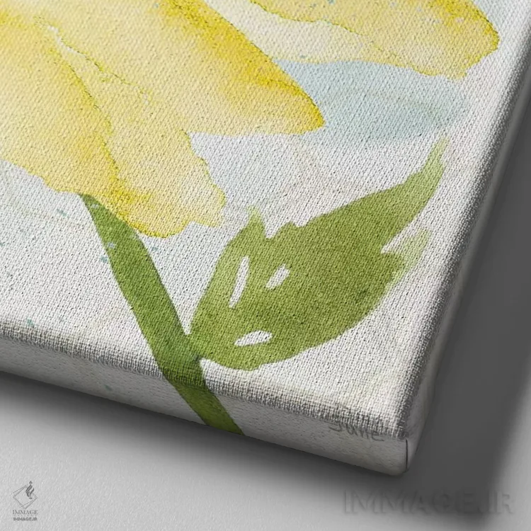 تابلو هماهنگی زنبورها III اثر باورا جون - نمای نزدیک بافت بوم