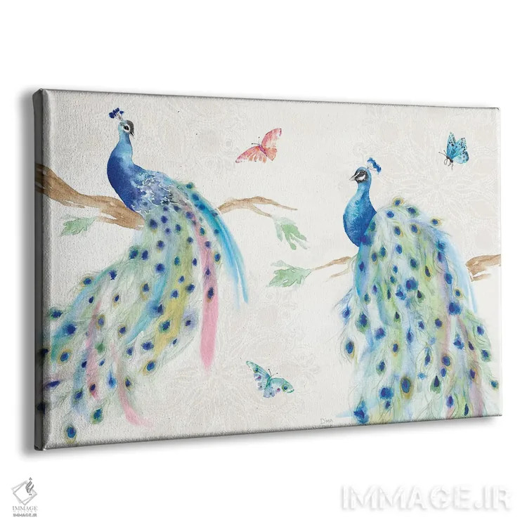 تابلو شکوه طاووس I اثر باورا جون - نمای پرسپکتیو محصول