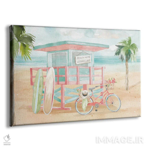 تابلو وقت موجسواری VII اثر باورا جون - نمای پرسپکتیو محصول