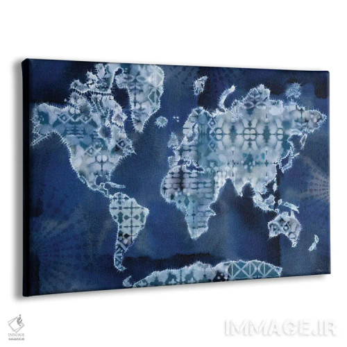 تابلو پاشش نیلی I اثر باورا جون - نمای پرسپکتیو محصول