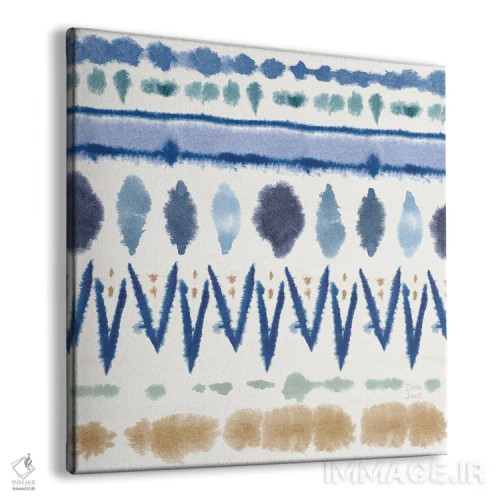 تابلو الگوی پاشش نیلی VIII اثر باورا جون - نمای پرسپکتیو محصول