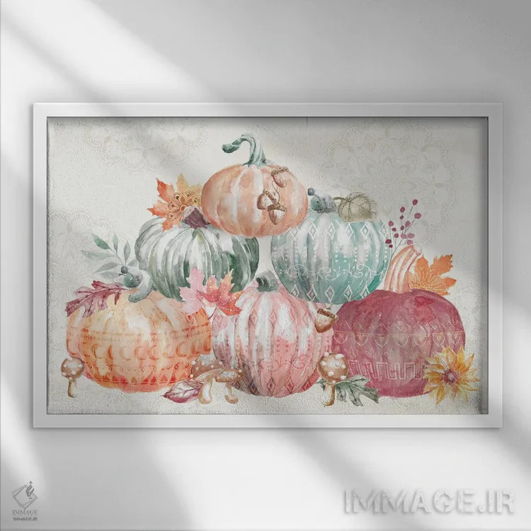 تابلو طعم برداشت IV اثر باورا جون - نمای قابدار سفید