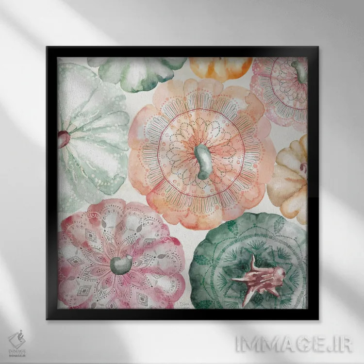 تابلو طعم برداشت III اثر باورا جون - نمای قابدار مشکی