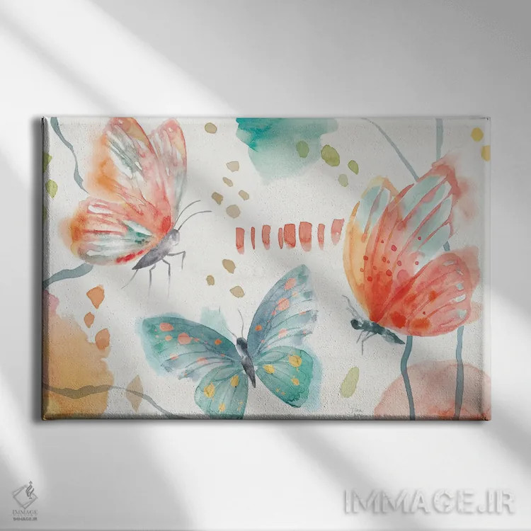 تابلو نجوای بالدار I اثر باورا جون - نمای روبهرو روی دیوار