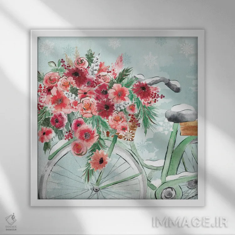 تابلو سواری تعطیلات VI اثر باورا جون - نمای قابدار سفید