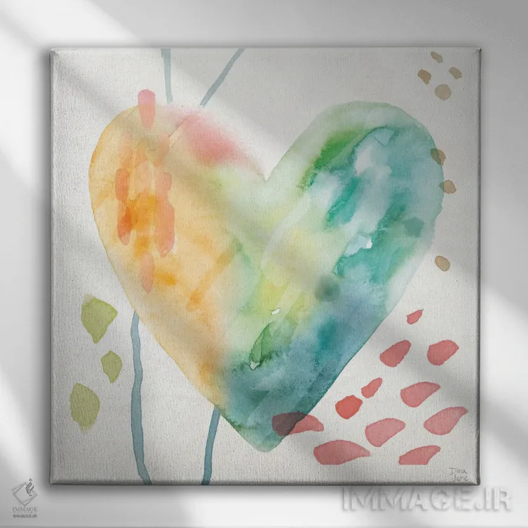 تابلو نجوای بالدار VII اثر باورا جون - نمای روبهرو روی دیوار