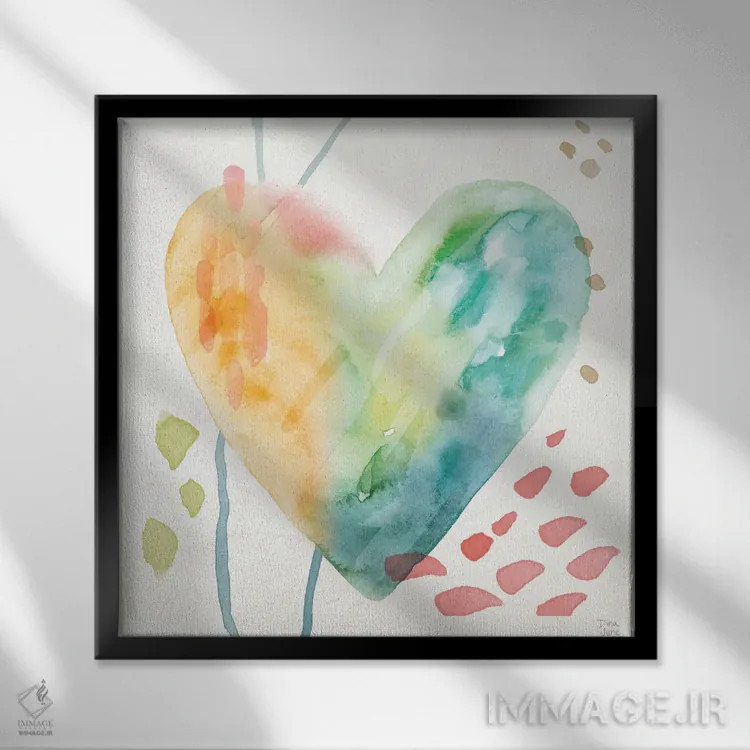 تابلو نجوای بالدار VII اثر باورا جون - نمای قابدار مشکی