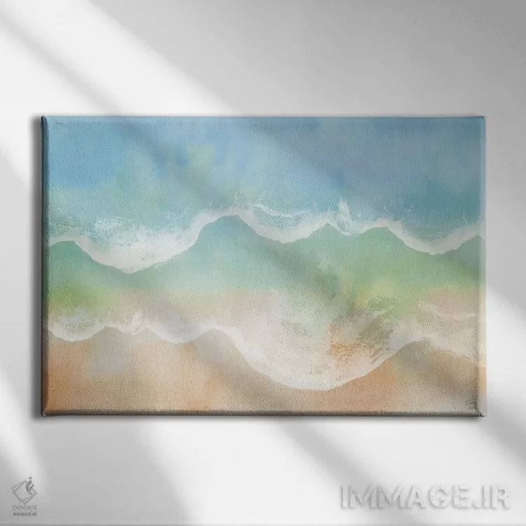 تابلو نسیم اقیانوس VII اثر باورا جون - نمای روبهرو روی دیوار