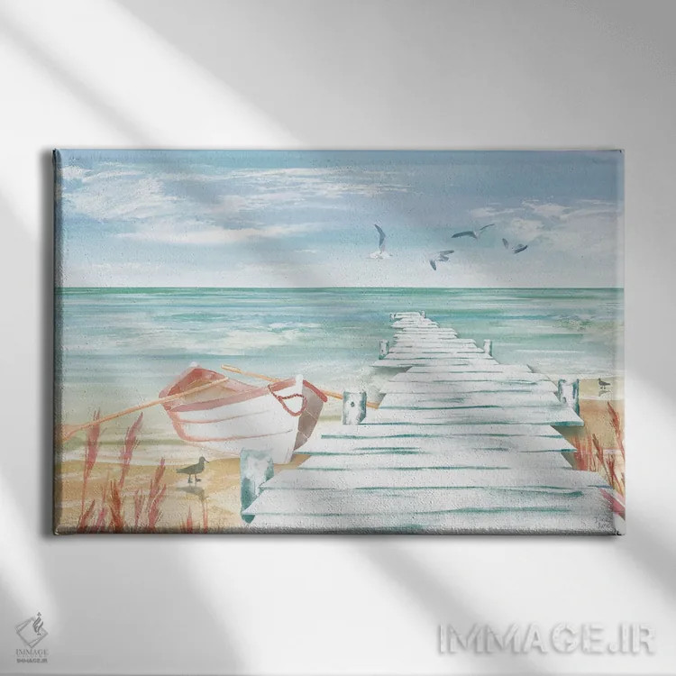 تابلو نسیم اقیانوس I اثر باورا جون - نمای روبهرو روی دیوار