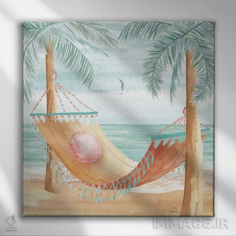 تابلو نسیم اقیانوس III اثر باورا جون - نمای روبهرو روی دیوار