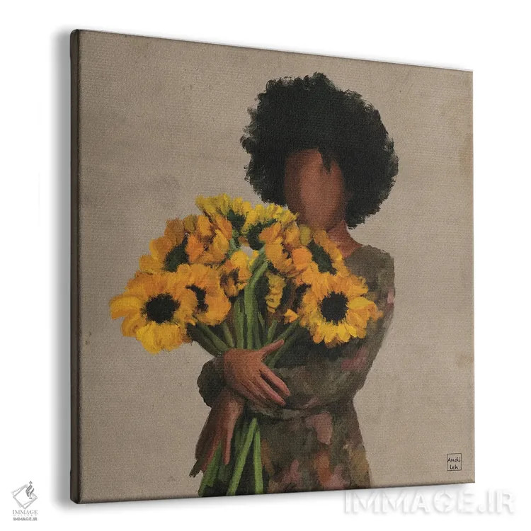 تابلو دستهگل شادی اثر اندیله - نمای پرسپکتیو محصول