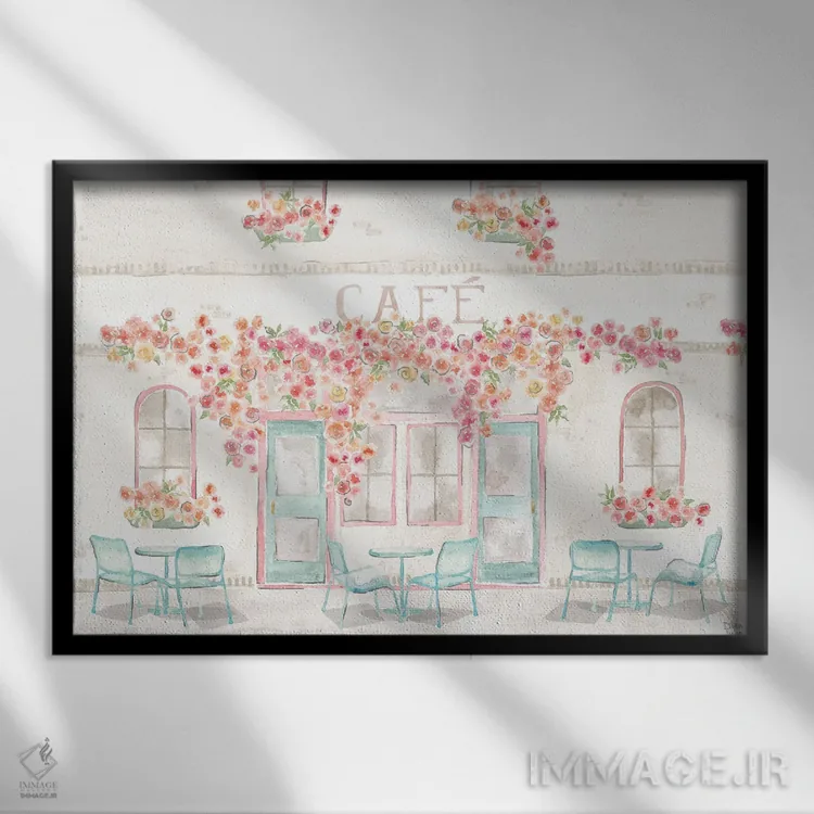 تابلو گردش جهانی XV اثر باورا جون - نمای قابدار مشکی