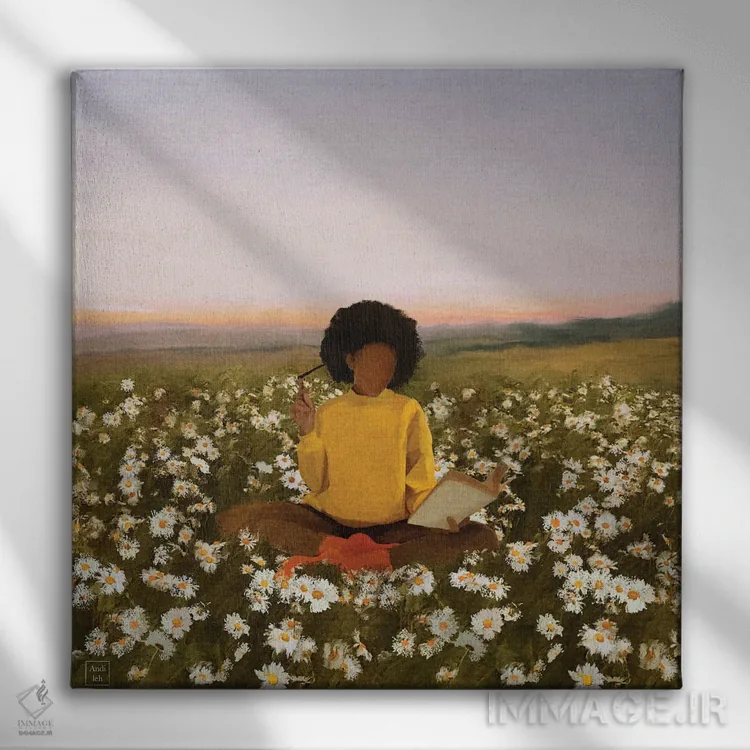 تابلو خیالپردازی اثر اندیله - نمای روبهرو روی دیوار