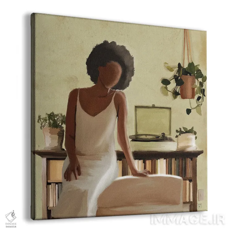 تابلو عصر یکشنبه اثر اندیله - نمای پرسپکتیو محصول