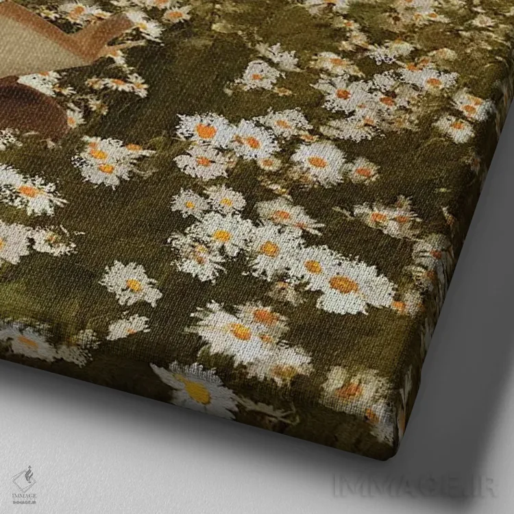 تابلو خیالپردازی اثر اندیله - نمای نزدیک بافت بوم