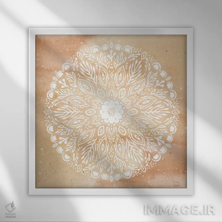 تابلو نسیم اقیانوس XI اثر باورا جون - نمای قابدار سفید