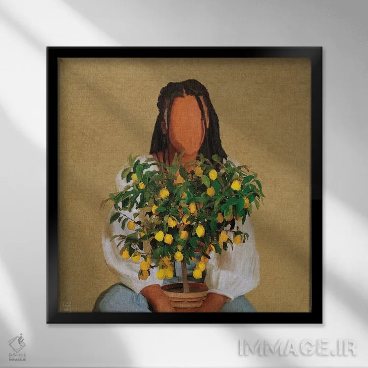 تابلو لیموناد اثر اندیله - نمای قابدار مشکی