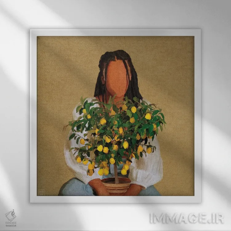 تابلو لیموناد اثر اندیله - نمای قابدار سفید