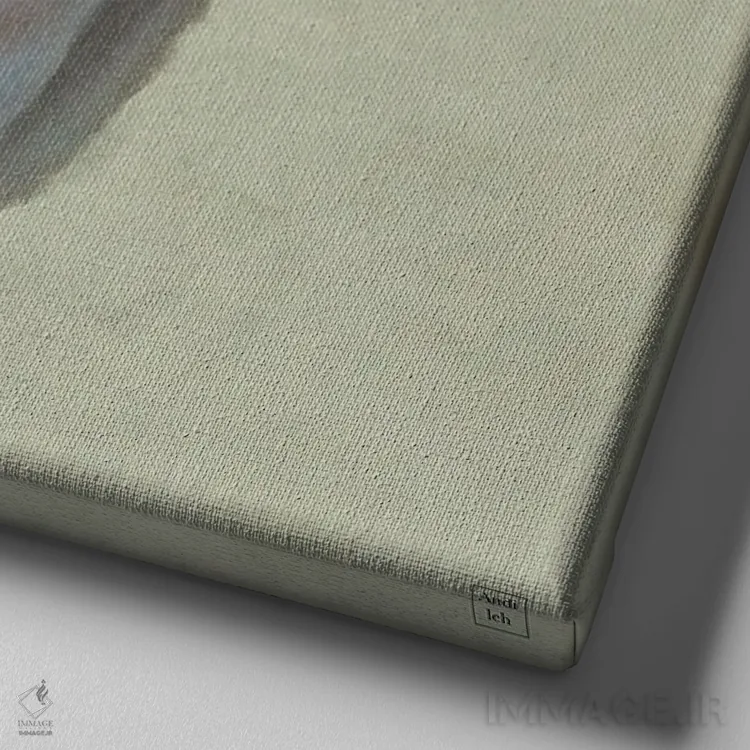 تابلو سوسنهای صلح اثر اندیله - نمای نزدیک بافت بوم