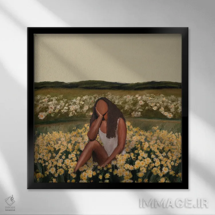 تابلو رویاپرداز اثر اندیله - نمای قابدار مشکی