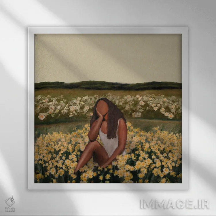 تابلو رویاپرداز اثر اندیله - نمای قابدار سفید