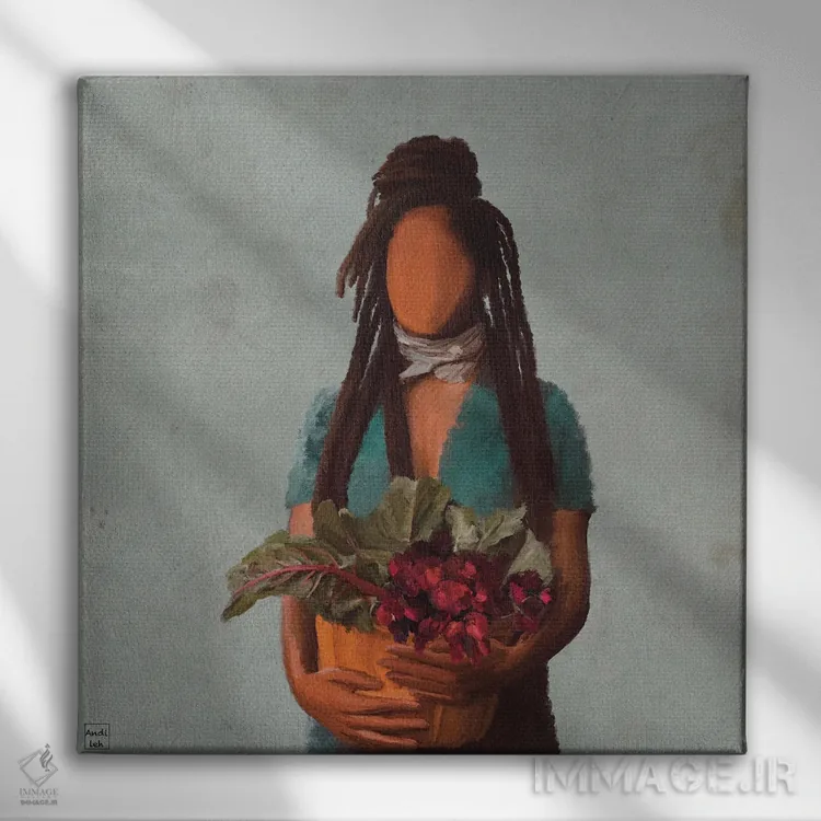 تابلو سرشار از خوبی اثر اندیله - نمای روبهرو روی دیوار