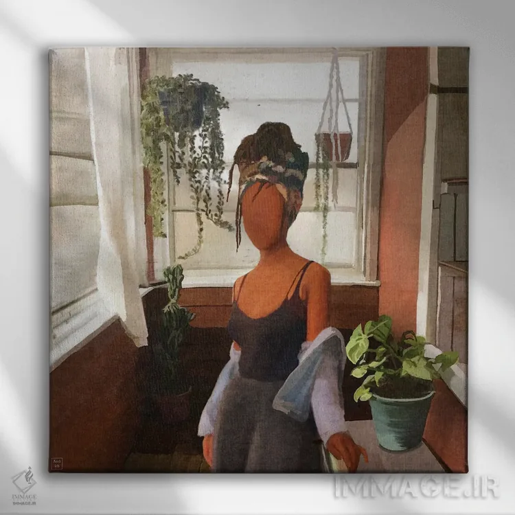 تابلو تنهایی اثر اندیله - نمای روبهرو روی دیوار