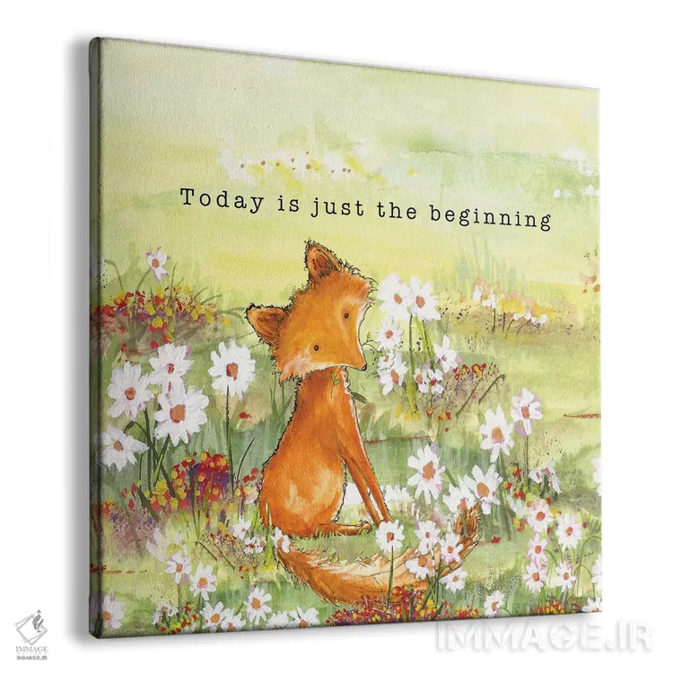 تابلو افسانههای روباه I اثر دیانآرت (نام هنری) - نمای پرسپکتیو محصول