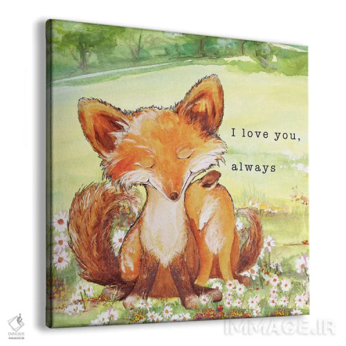 تابلو افسانههای روباه II اثر دیانآرت (نام هنری) - نمای پرسپکتیو محصول